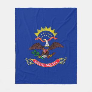 North- DakotaStaats-Flaggen-Entwurf Fleecedecke