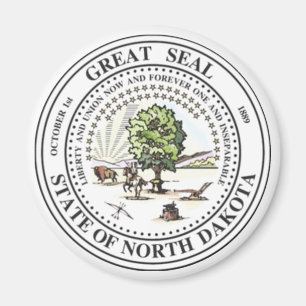 North- DakotaStaats-Siegel Magnet