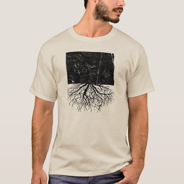 North- Dakotawurzeln T-Shirt (Vorderseite)