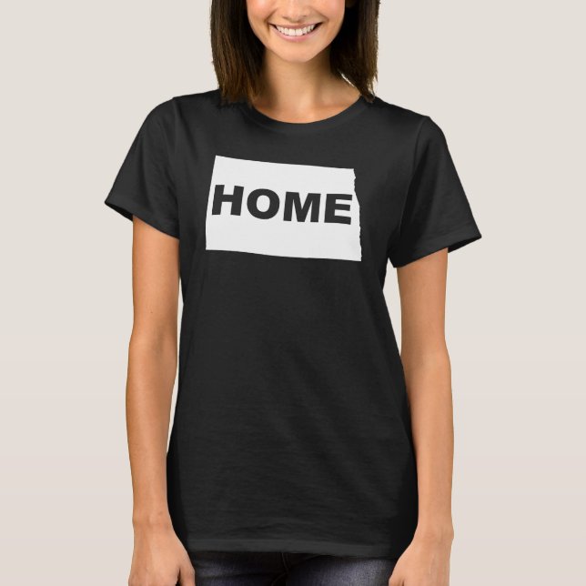 North- DakotaZuhause weg von Staats-T - T-Shirt (Vorderseite)