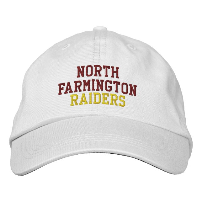 North Farmington High School Baseball Hat Bestickte Baseballkappe (Vorderseite)