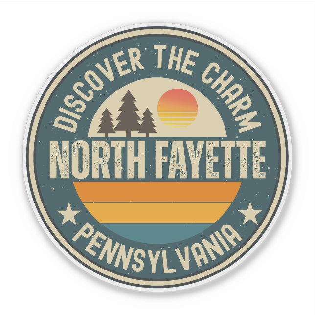 North Fayette, Pennsylvania Aufkleber (Vorderseite)