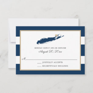 North Fork Long Island mit Herz Wedding RSVP