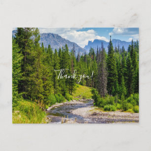 North Fork Shoshine River Danke Postkarte