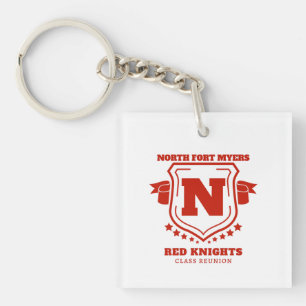 North Fort Myers High School Alumni (Zwei-Tone) Schlüsselanhänger