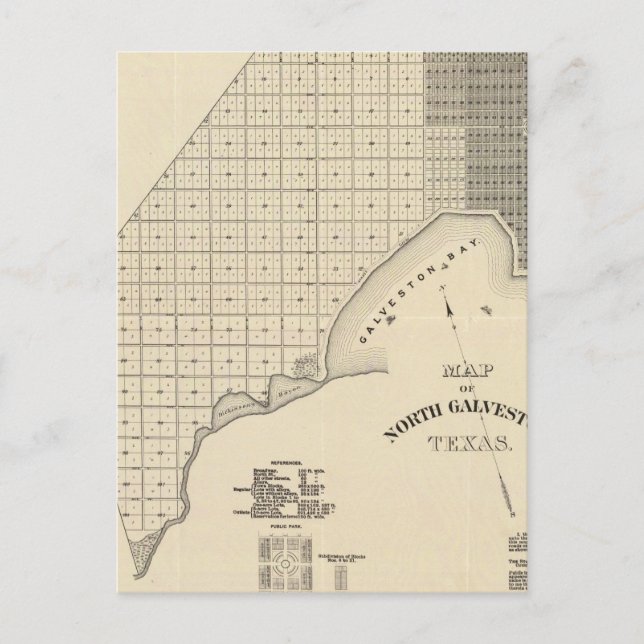 North Galveston Postkarte (Vorderseite)