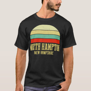 NORTH HAMPTON NEW HAMPSHIRE Vintag Retro Sunset T-Shirt