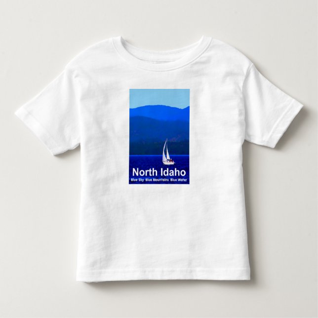North Idaho Blue Kleinkind T-shirt (Vorderseite)