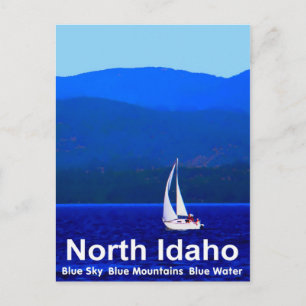 North Idaho Blue Postkarte