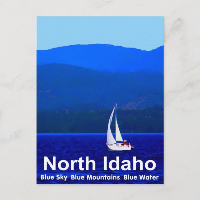 North Idaho Blue Postkarte (Vorderseite)