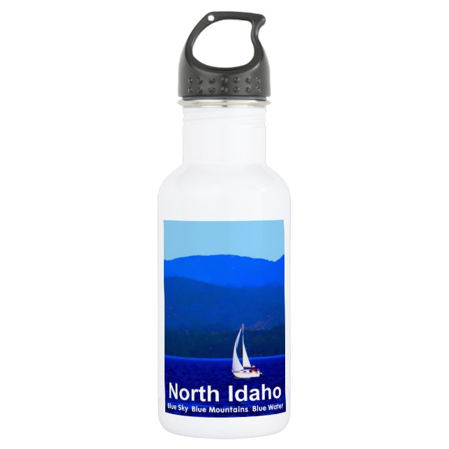 North Idaho Blue Trinkflasche (Vorderseite)