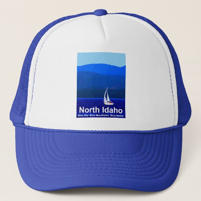 North Idaho Blue Truckerkappe (Vorderseite)