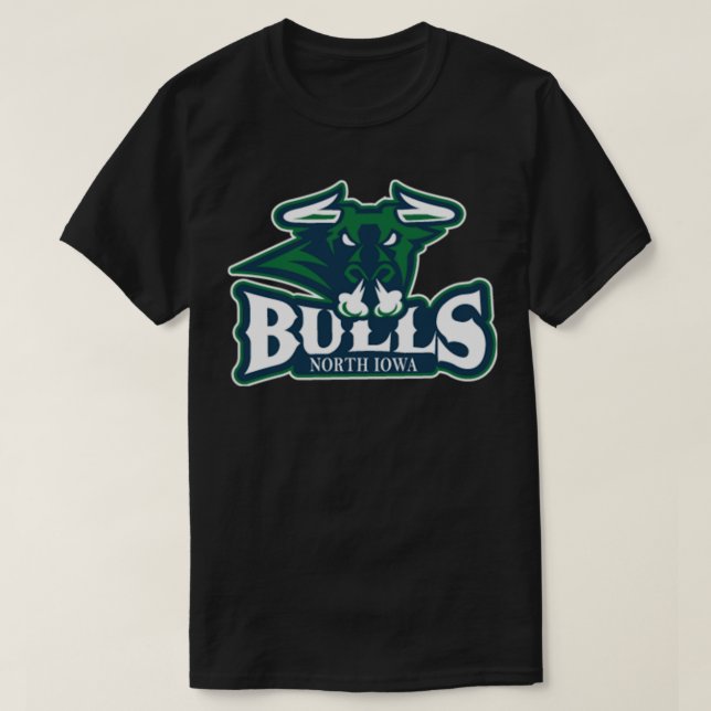 North Iowa Bulls Sticker T-Shirt (Design vorne)