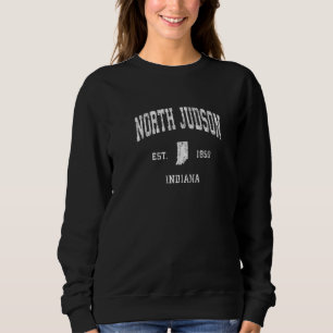 North Judson Indiana in alten athletischen Sportar Sweatshirt