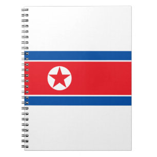 North Korea Flag Notizblock