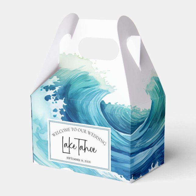 North Lake Tahoe Destination Favor Box Geschenkschachtel (Vorderseite)