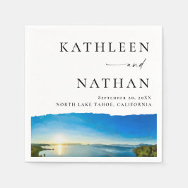 North Lake Tahoe Zielort Serviette