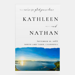 North Lake Tahoe Zielort Willkommen Acrylschild