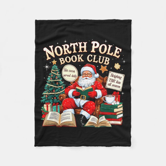 North Le Book Club Cozy Christmas Reading Gift  Fleecedecke (Vorderseite)