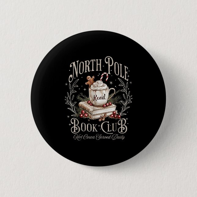 North Le Book Club Weihnachten Weihnachten Weihnac Button (Vorderseite)
