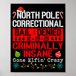 North Le Correctional Kriminell Verrückte Gone Elf Poster