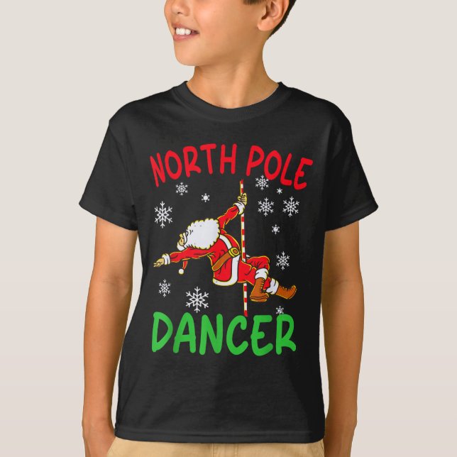 North Le Dancer Funny Santa Joke  T-Shirt (Vorderseite)