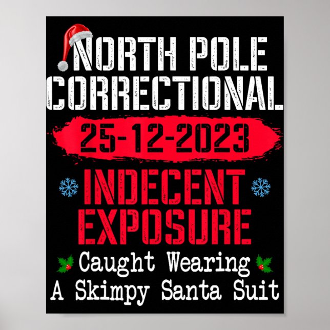 North Le Indecent Exsure Caught Wearing A Santa Su Poster (Vorne)