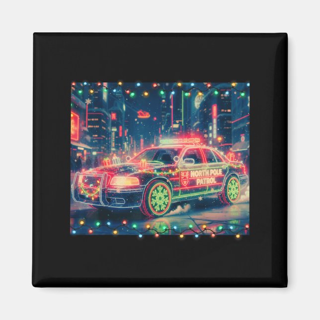 North Le Patrol Christmas Car Tee  Magnet (Vorne)