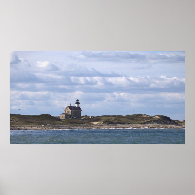 North Light Leuchtturm Block Island Poster (Vorne)