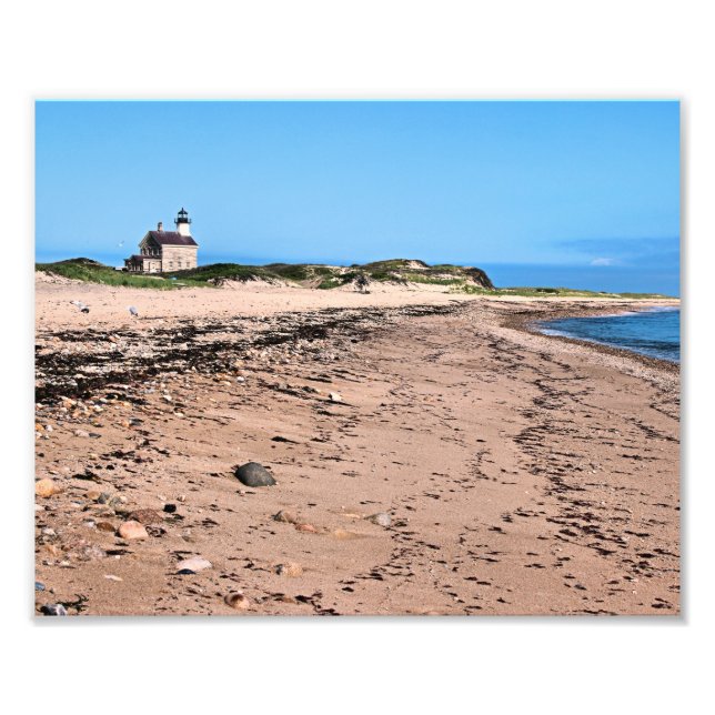 North Lighthouse, Block Island RI Foto Print (Vorne)