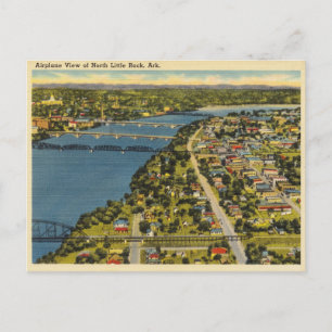North Little Rock Arkansas Vintage Luftbild Postkarte
