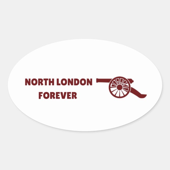 North London Forever Ovaler Aufkleber (Vorderseite)