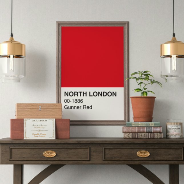 North London Gunner Red - Vollbreite Poster (Von Creator hochgeladen)