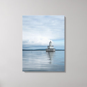 North Manitou Island Lighthouse Crib, Michigan Leinwanddruck