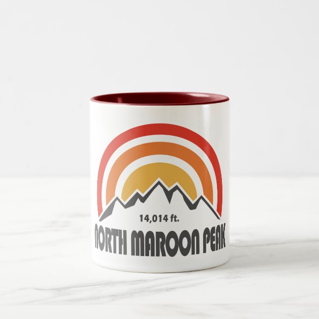 North Maroon Peak Zweifarbige Tasse (Mittel)