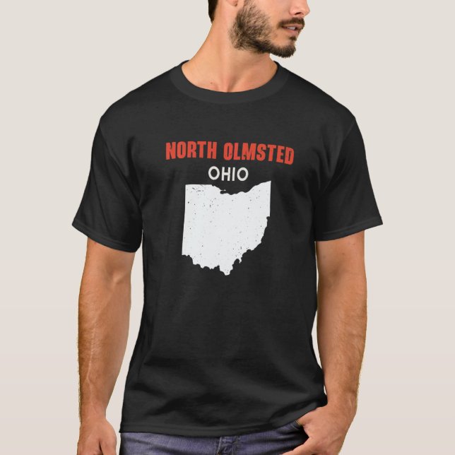 NORTH OLMSTED Ohio USA State America Travel Ohioan T-Shirt (Vorderseite)
