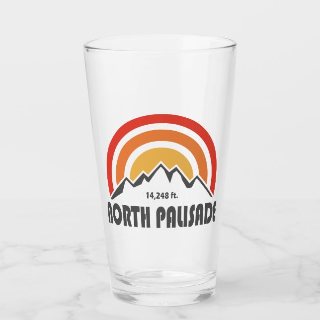 North Palisade Kalifornien Glas (Vorderseite)