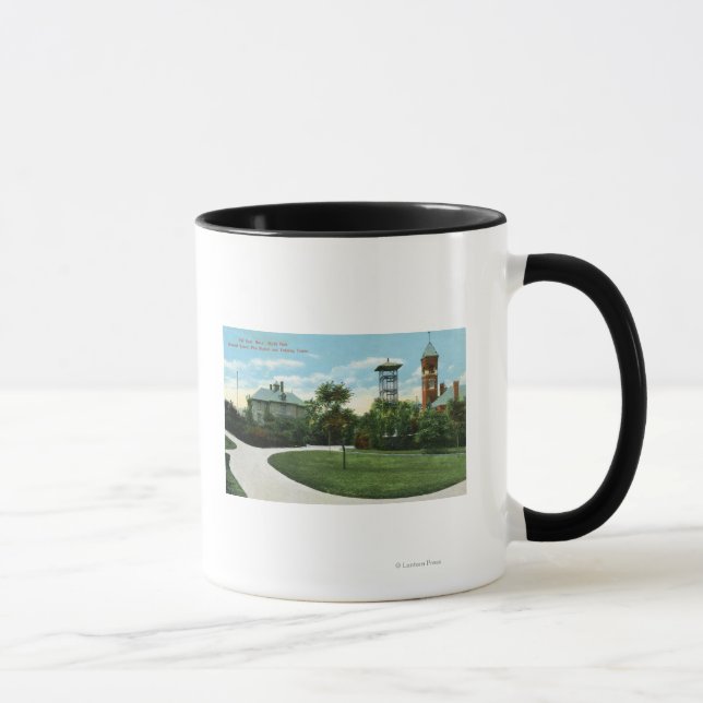 North Park View of Brownell School, Fire Tasse (Rechts)
