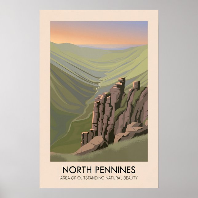North Pennines AONB Reiseplakat Poster (Vorne)