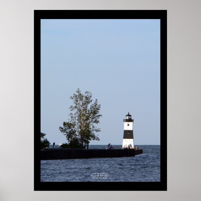 North Pier Lighthouse, Presque Isle, PA Poster (Vorne)