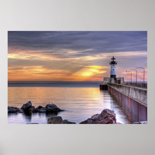 North Pier Morning Poster (Vorne)