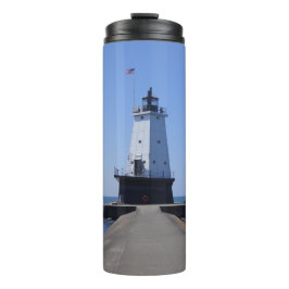North Pierhead Lighthouse, Ludington, MI Thermosbecher