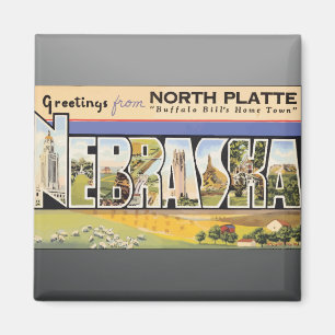 North Plate "Buffalo Bills Heimatstadt" Nebraska, Magnet