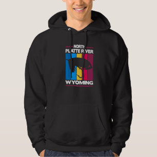 North Platte River Wyoming Fliegenfischen Hoodie