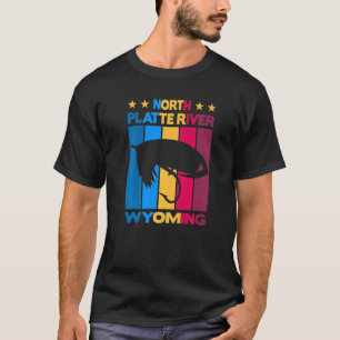 North Platte River Wyoming Fliegenfischen T-Shirt