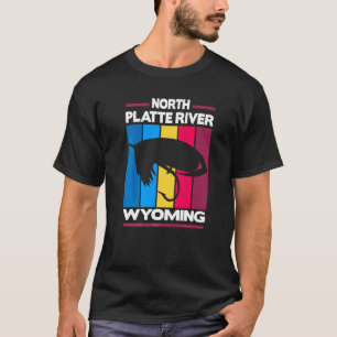 North Platte River Wyoming Fliegenfischen T-Shirt