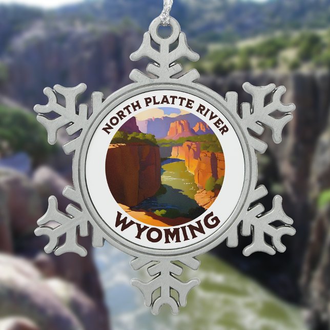 North Platte Schneeflocken Zinn-Ornament (Von Creator hochgeladen)