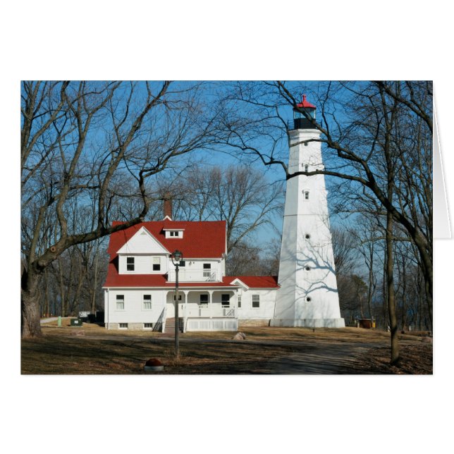 North Point Lighthouse Milw WI Card (Vorderseite (Horizontal))