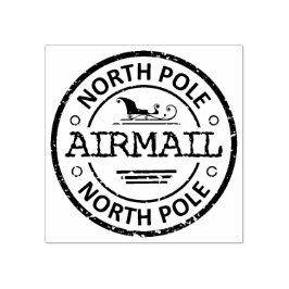 NORTH POLE AIRMAIL GUMMISTEMPEL