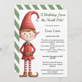 North Pole Birthday Magic | Enchanted Elf Einladung